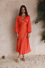 City Lights Maxi Dress Orange