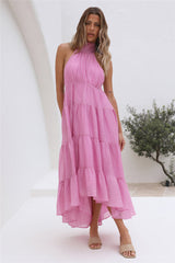 Spring Sunsets Maxi Dress Pink