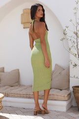 Vanilla Sweet Midi Dress Green