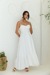 By Your Side Maxi Dress White