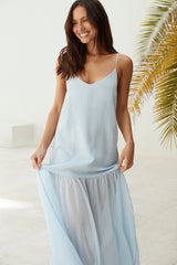 Island Rhythm Maxi Dress Blue