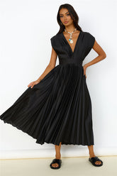 Iridescent Nights Maxi Dress Black