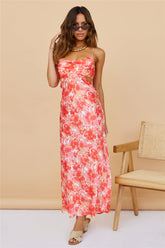 Woken Up Maxi Dress Red