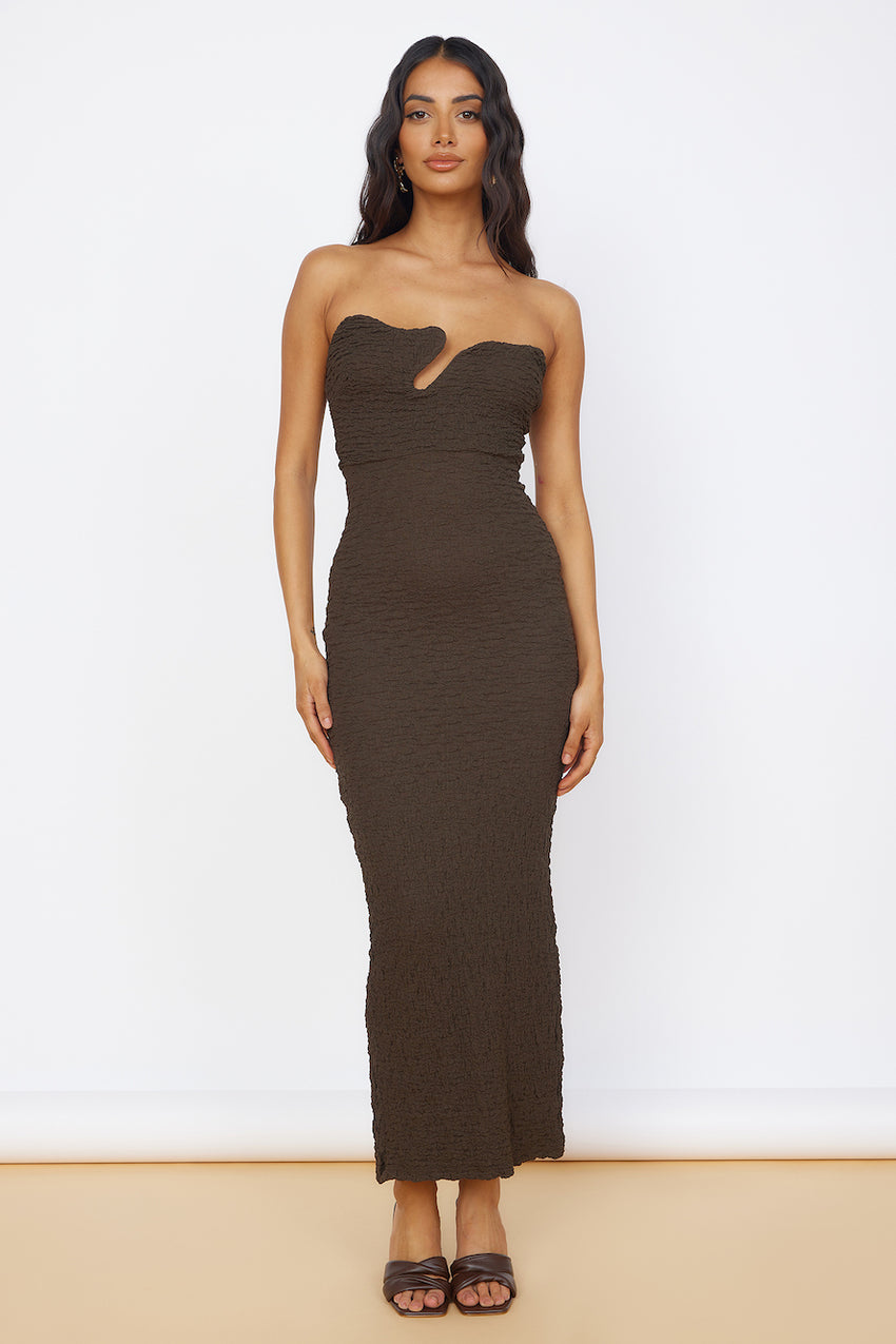 Timeless Treasures Maxi Dress Brown