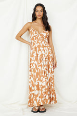 Lover Of Love Maxi Dress Brown