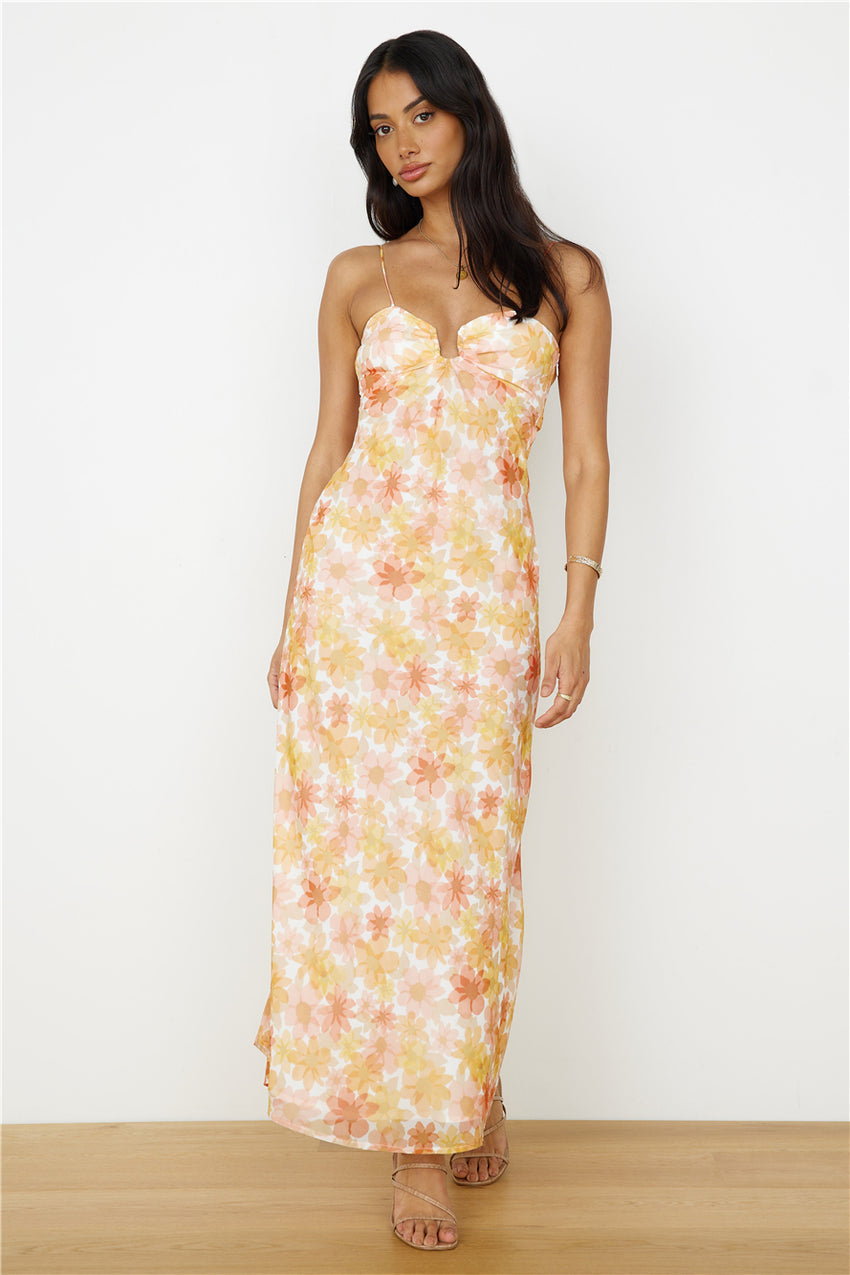 Follow You Anywhere Maxi Dress Orange