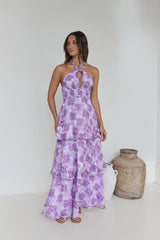 Lover And Dreamer Halter Maxi Dress Lilac