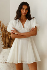 Pancakes For Two Mini Dress White