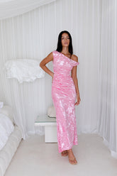 Many Mornings Maxi Dress Pink
