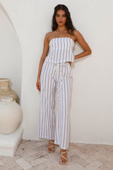 SNDYS Isla Top Blue Stripe