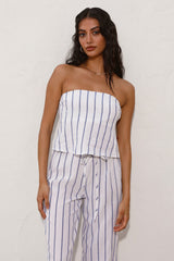 SNDYS Isla Top Blue Stripe