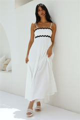 Blowing Away Maxi Dress White