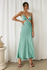 Century Celebrations Maxi Dress Aqua