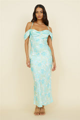 Busy Dancing Maxi Dress Green