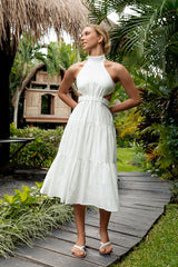 Life Itself Midi Dress White