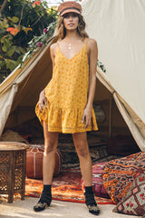 Already Gone Dress Mustard