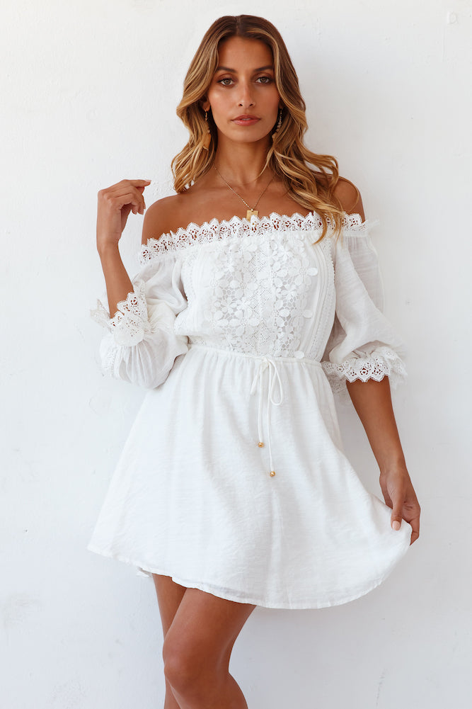 Back To You Dress White