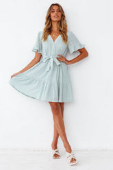 Under The Oak Tree Dress Sage