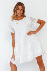 HELLO MOLLY We Need Space Dress White