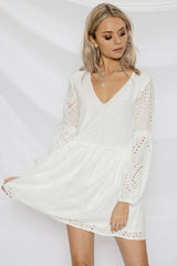 Brigitte Dress White