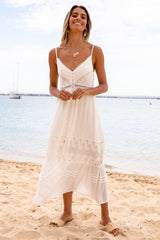Millsiela Midi Dress White
