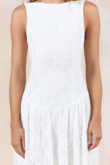 Starwoven Lace Maxi Dress White