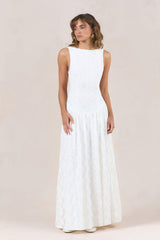 Starwoven Lace Maxi Dress White