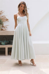 Rising Moon Maxi Dress Green