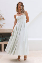 Rising Moon Maxi Dress Green