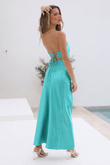 Move Along Maxi Dress Aqua