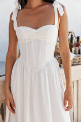 December Dawn Midi Dress White