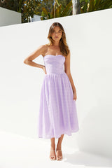 Mimi Moments Strapless Maxi Dress Lilac
