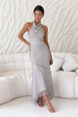 Tidal Wave Maxi Dress Brown