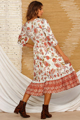 Whale Beach Midi Dress White