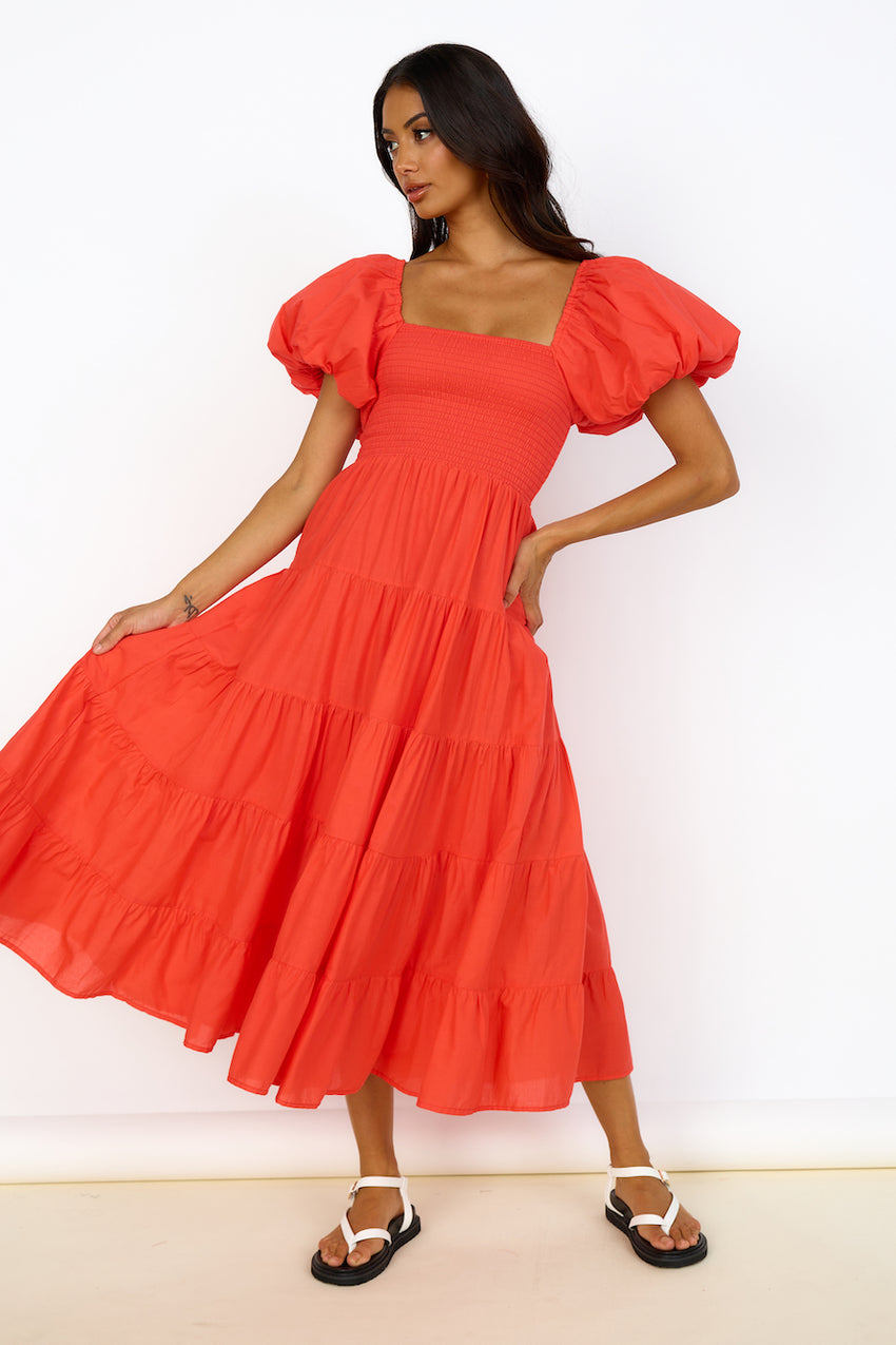 Adela Maxi Dress Red