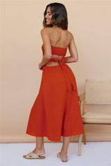 Left Of Field Maxi Dress Orange