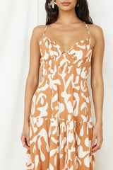 Lover Of Love Maxi Dress Brown
