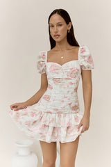 Flora’s Dream Mini Dress White