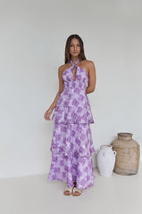 Lover And Dreamer Halter Maxi Dress Lilac