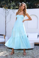 Calm and Collected Maxi Dress Blue