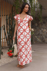 Citrus and Spice Maxi Dress Orange