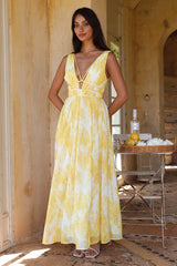 Super Solar Maxi Dress Yellow