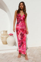 Sunset Splatter Maxi Dress Pink