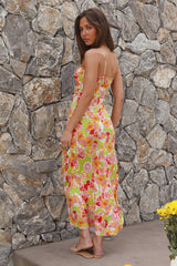 Water Lilies Maxi Dress Orange