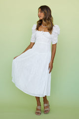 Transcendence Midi Dress White