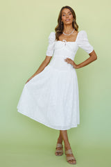 Transcendence Midi Dress White