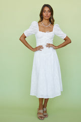 Transcendence Midi Dress White