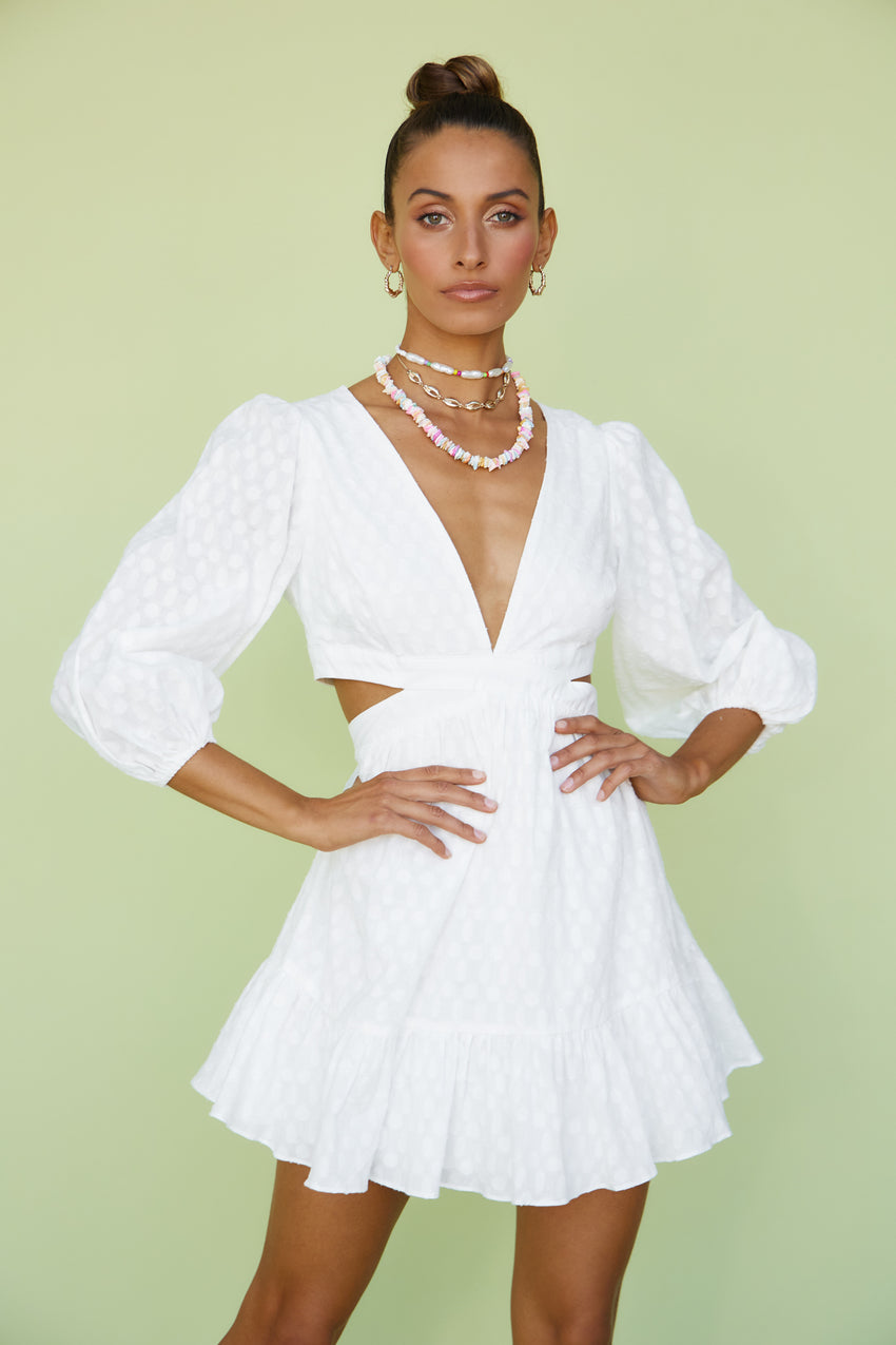 Feeling Loved Dress White