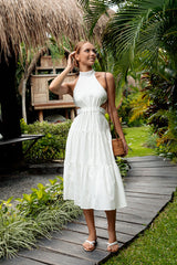 Life Itself Midi Dress White