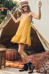 Already Gone Dress Mustard